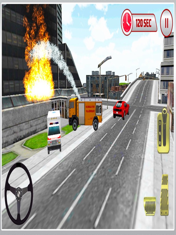 Ambulance 3D Firefighter Rescue iPad screenshot