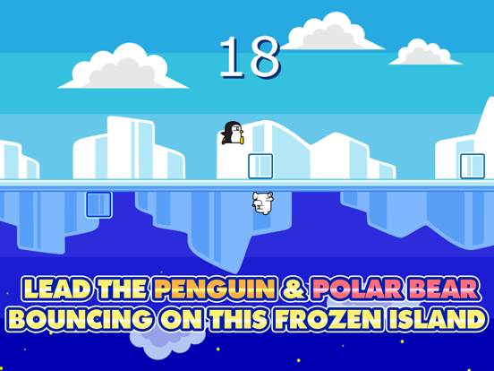 Screenshot #4 pour Happy Penguin & Crazy Polar Bear - Freezing Ice Bounce Racing