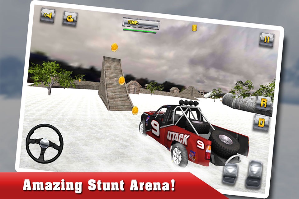 Winter 4x4 Offroad Truck Stunt Driving Racing Sim an Extreme Car Driver Game screenshot 3