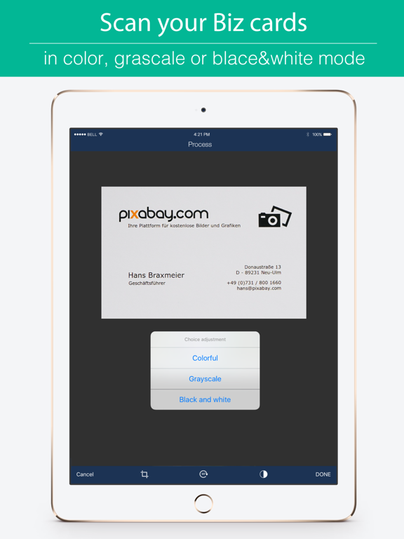 Biz Cards Scannable Business Card Scanner Free & Receipt Organizer