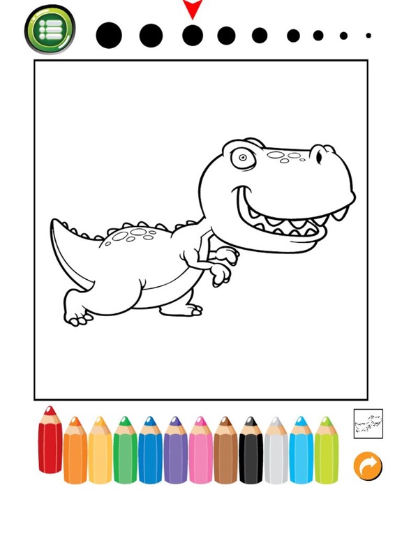 Dino Coloring Book : Free For Toddler And Kids! iPad screenshot