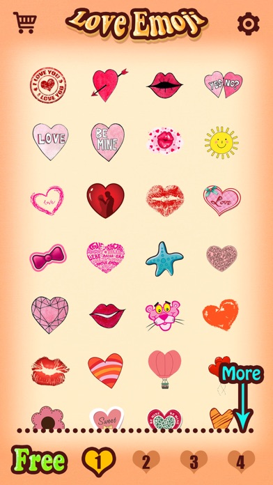 Love Emoji Stickers for Adult Messages & Email on Valentine's Day Screenshot on iOS