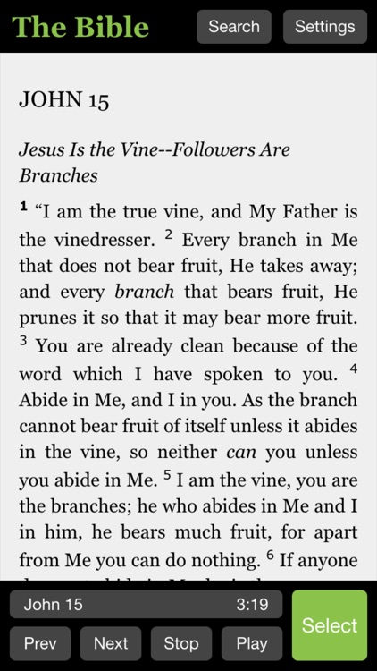 The Bible - Audio and Text