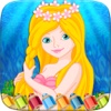 Mermaid Princess Colorbook Drawing to Paint Coloring Game for Kids