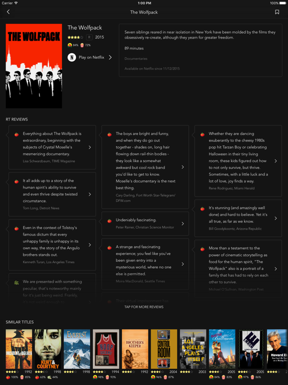 Screenshot #5 pour Discover Premium : for Netflix Unlimited with Rotten Tomatoes Ratings and Queue Pro