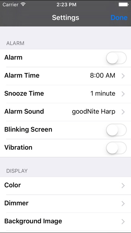 goodNite - Alarm Clock Night Light