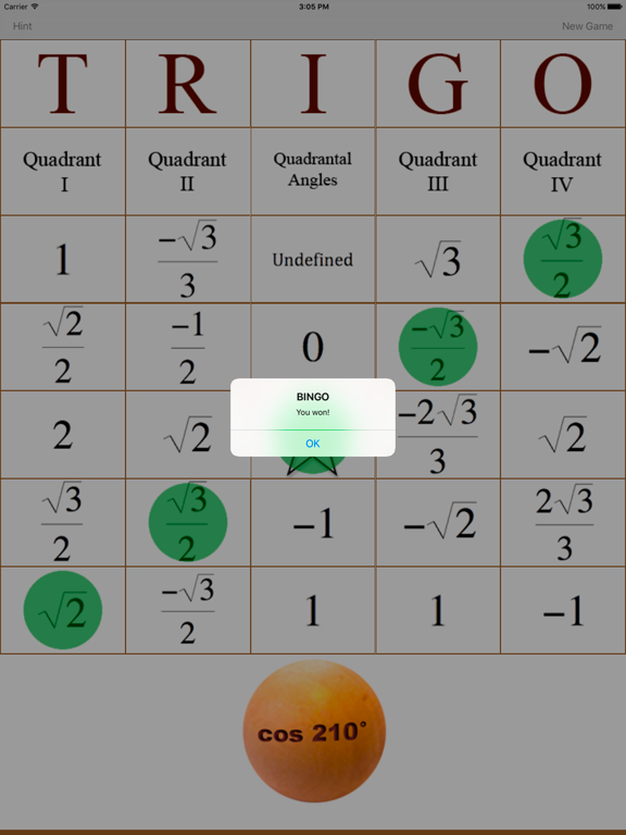 Screenshot #5 pour Trigo - Trig Bingo