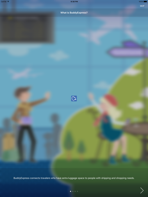 BuddyExpress™ - Social Shipping iPad screenshot 1 - Travel app