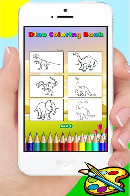 Game screenshot Dinosaur Coloring Book - Dino Drawing for Kids Free Games apk