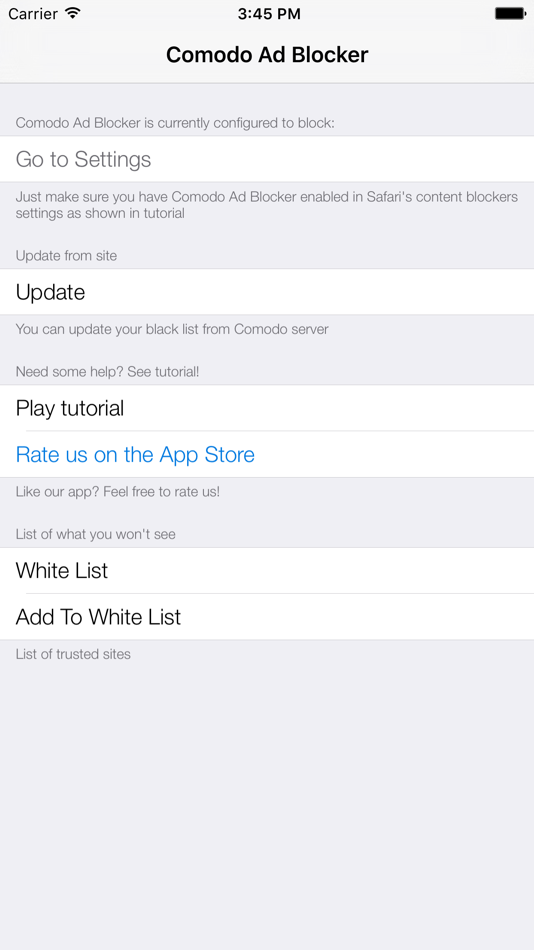 Ad Blocker Comodo - 1.1 - (iOS)