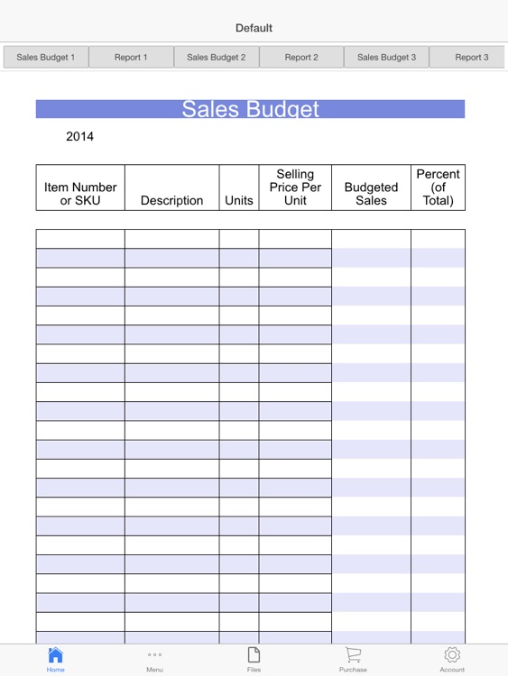 Seller Budget
