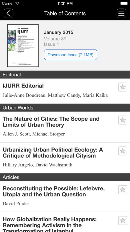 International Journal of Urban and Regional Research
