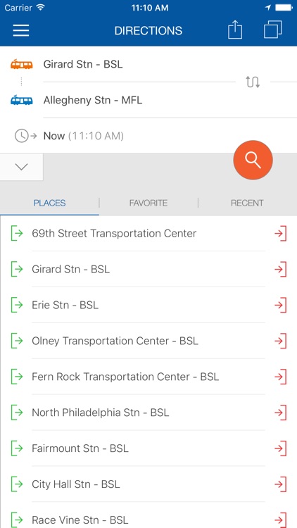 ezRide Philadelphia SEPTA - Transit Directions for Bus, Subway and Rail including Offline Planner