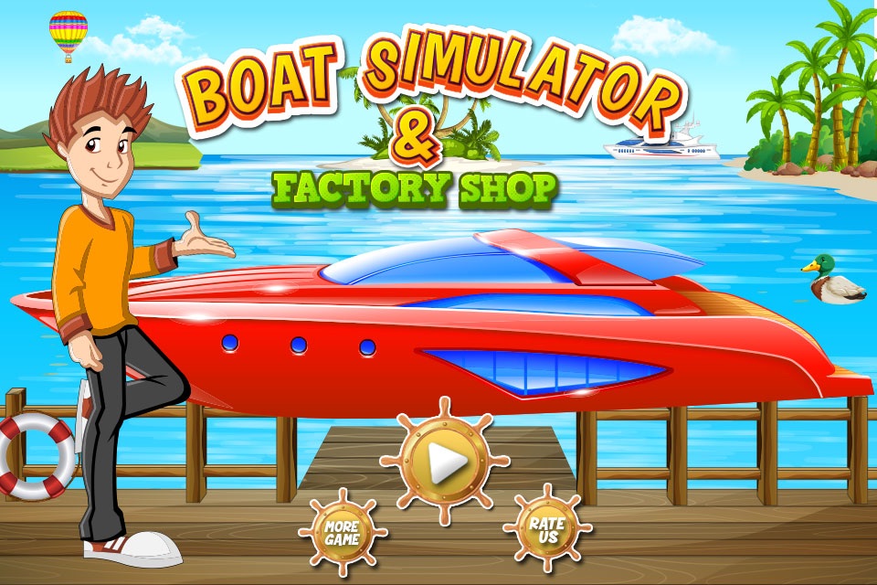 Boat Simulator & Factory Shop Kids Games screenshot 3