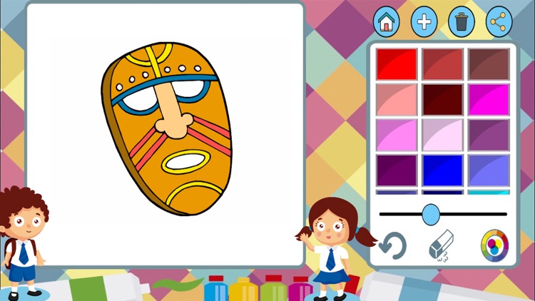 Carnival masks to paint - coloring book to draw screenshot-3