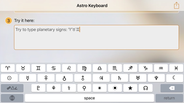 Astro Keyboard for Astrology and Astronomy
