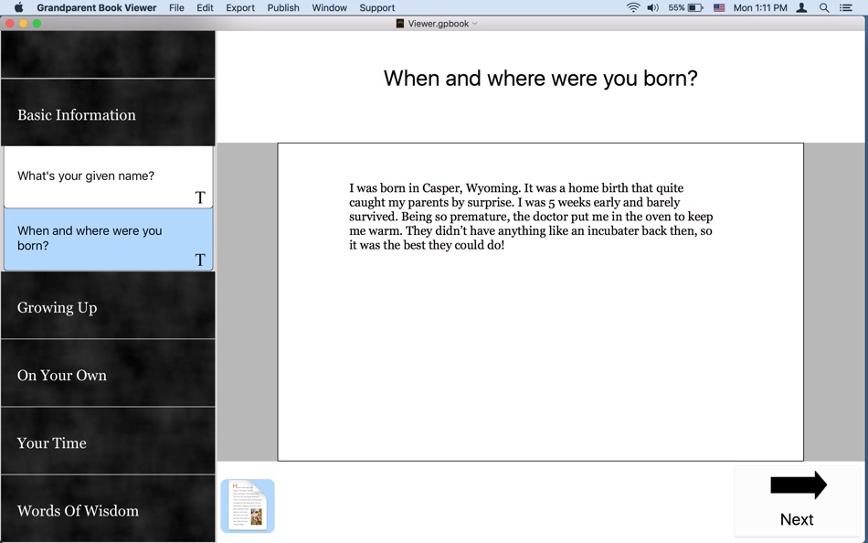 Grandparent Book Viewer for Mac OS X - 1.0 - (macOS)