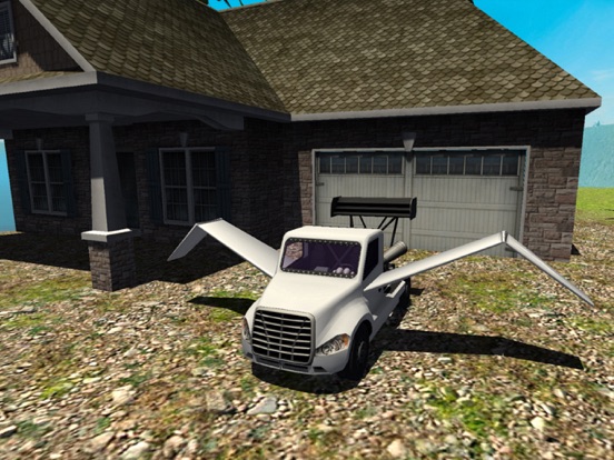 Flying Car Driving Simulator Free: Extreme Muscle Car - Airplane