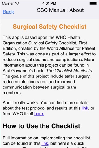 Surgery Safety Checklist screenshot 2