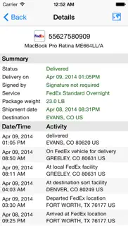 package tracker pro iphone screenshot 2