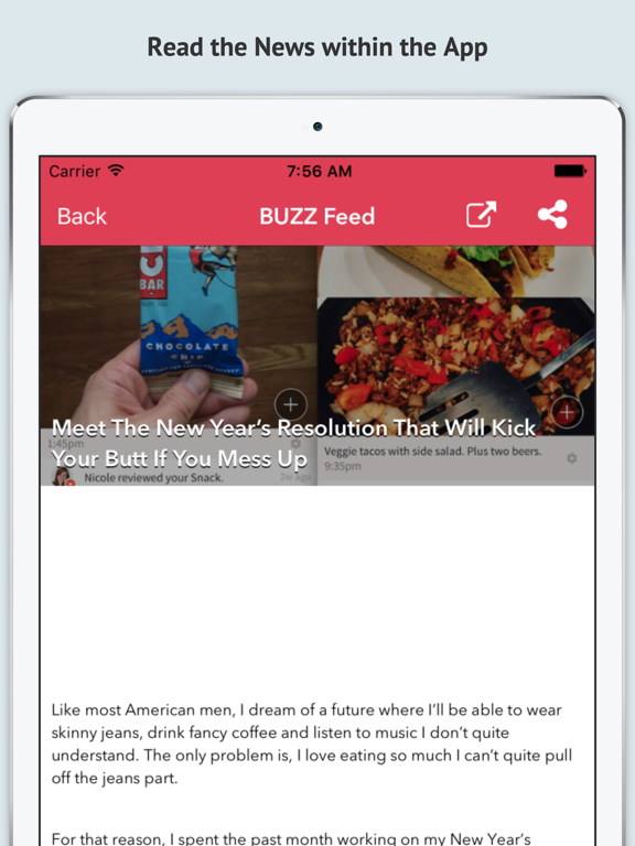 RSS News Reader-Free iPad screenshot