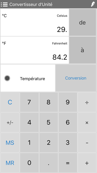 Screenshot #3 pour Converter Pro - Convertisseur d'Unité, Devises Calculatrice