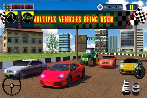 Tractor Racing With Cars screenshot 2