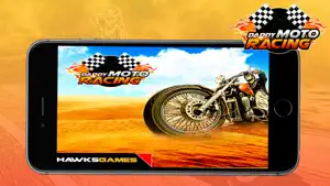 Daddy Moto Racing - Use powerful missile to become a motorcycle racing winner screenshot #2 for iPhone