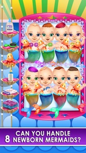 Mommy's Octuplets Newborn Babies - My Mermaid Baby Salon Doctor Game! screenshot #1 for iPhone