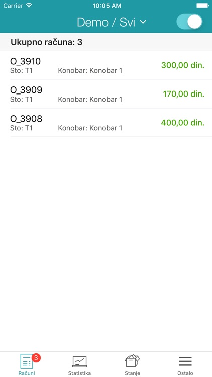 CaffeTouch Manager - Menadžerska aplikacija