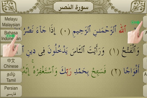 Surah An-Nasr Touch Pro screenshot 2