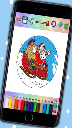 Christmas Coloring Book Pages – Paint & Draw(圖2)-速報App