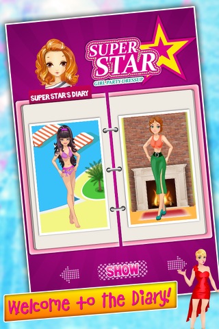 Super Star Girl Party Dress Up - Pool, Formal, Beach parties and Red Carpet Fashion Show Game screenshot 2