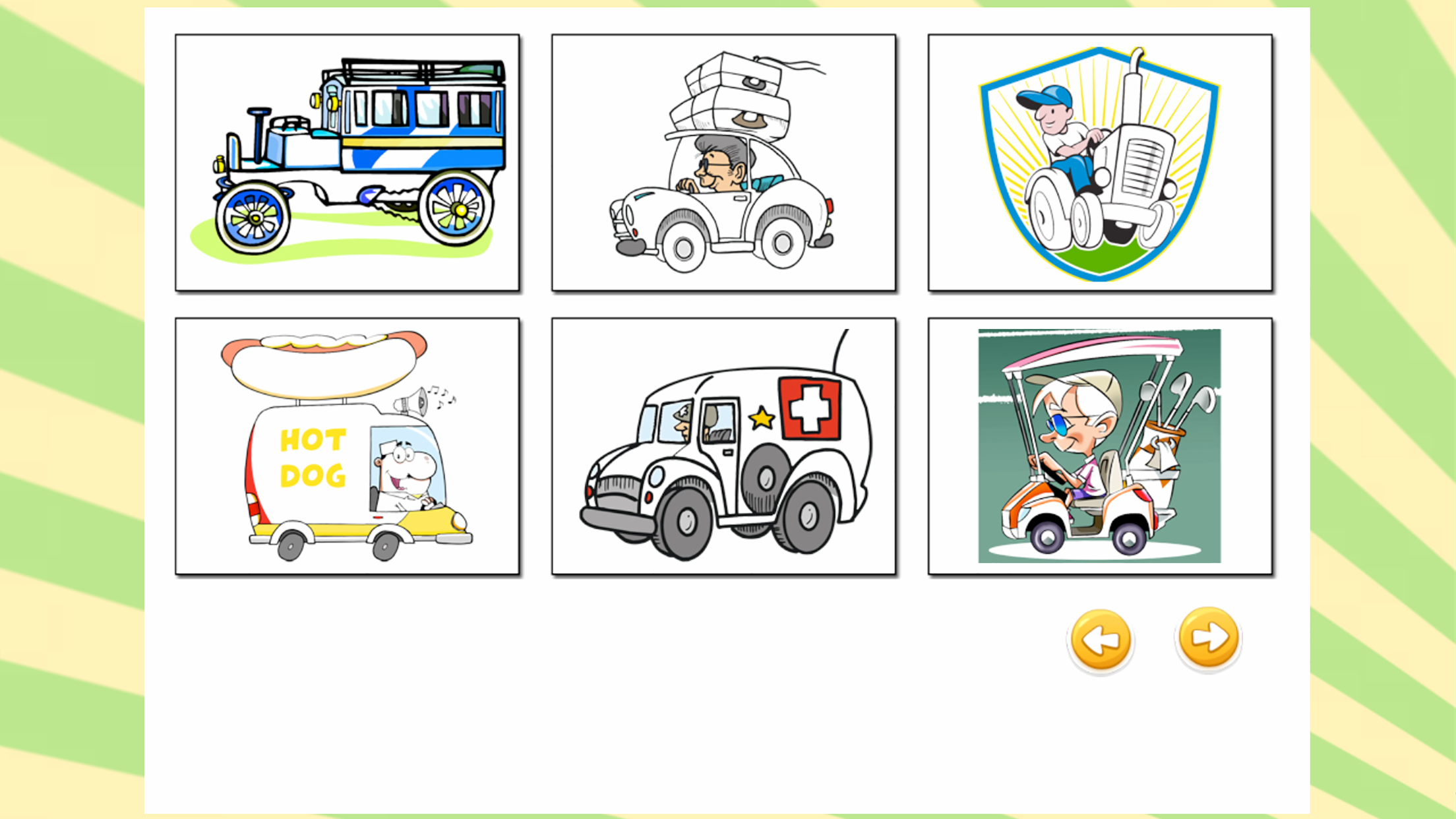 Cute Car Coloring Book screenshot 3
