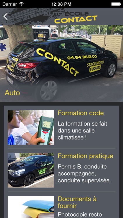 Auto Ecole Contact