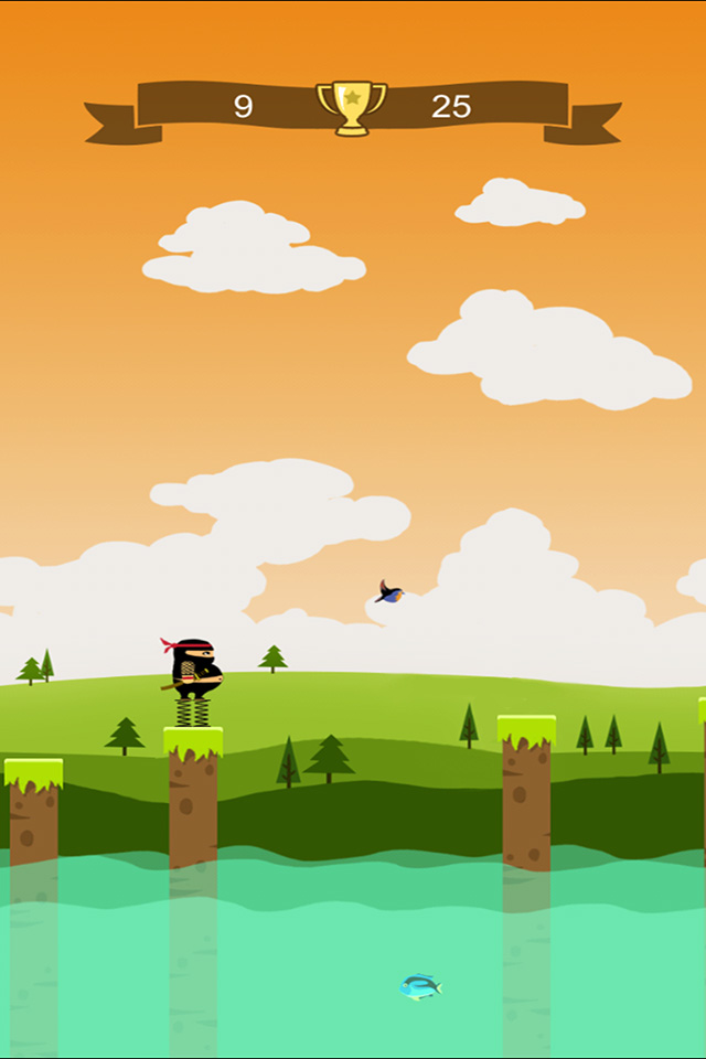 英雄蹦蹦跳忍者必须一次都不能死史上最虐心的兄弟奔跑吧跳跃酷跑弹弹弹小游戏