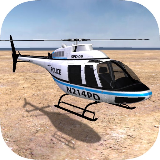 Police Helicopter On Duty 3D icon