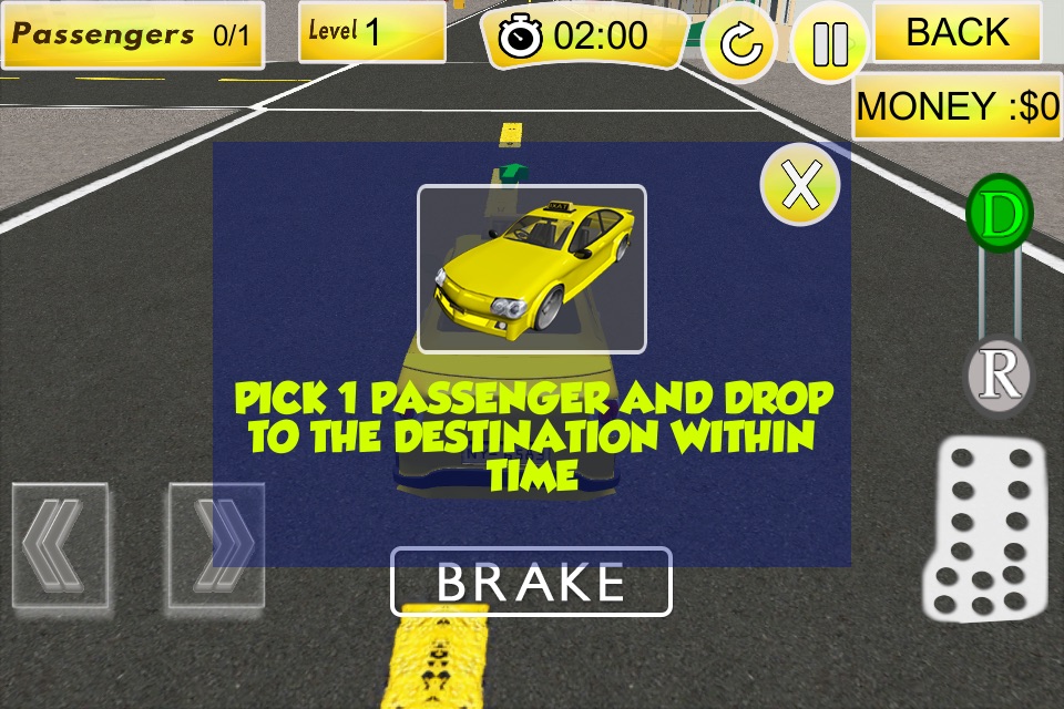 Extreme Taxi Driver 3D - Crazy Parking Adventure Simulators screenshot 2