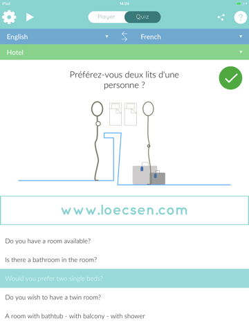 Loecsen - Audio travel phrasebook iPad screenshot 4 - Travel app