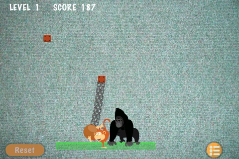 Jungle Monkey Fall Down - cool chain ball hitting game screenshot 2