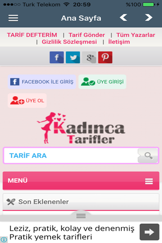 Kadınca Tarifler screenshot 4