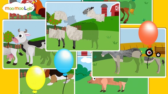 牧場の動物 - 子供のアクティビティ, お絵かき, パズル, 家畜動物のゲーム by Moo Moo Labのおすすめ画像3