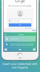 Passboard - Logins and Passwords Credentials Keyboard screenshot #1 for iPhone