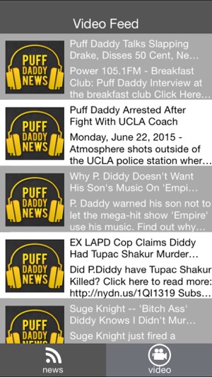 News and Videos for Puff Daddy(圖2)-速報App