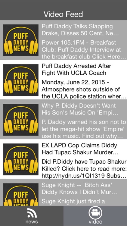 News and Videos for Puff Daddy