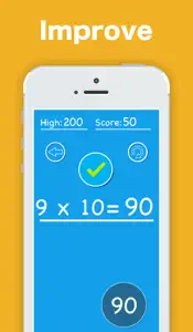 Times Tables Quiz - Fun multiplication math game for adults, kids, middle school, 3rd, 4th, 5td, 6th, 7th grade screenshot #2 for iPhone