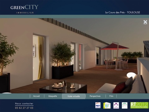 Green City Immobilier - Le Cours des Prés - Tablette screenshot 4