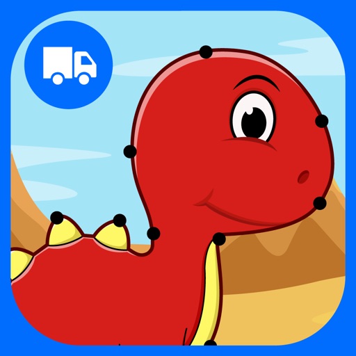 Dinosaurs Connect the Dots and Coloring Book Free icon