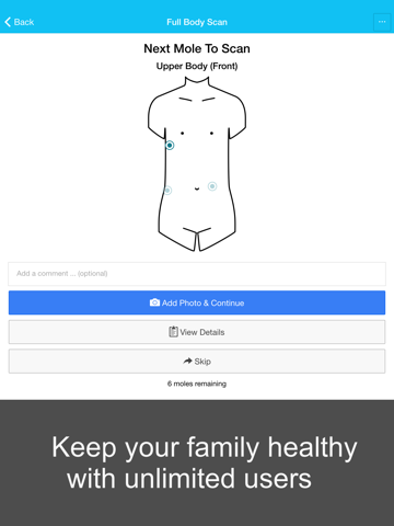 Screenshot #5 pour Skin Cancer App - MySkinPal - Map your skin moles