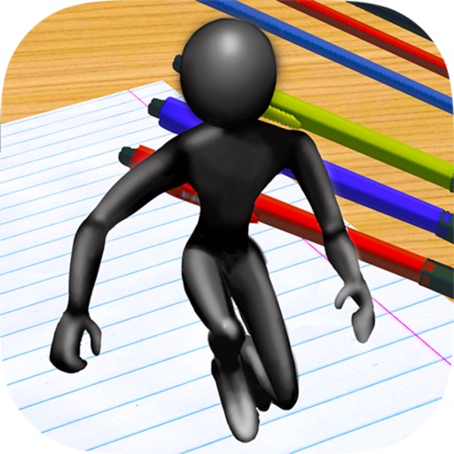 Sketchman Run 3D - Notepad Adventure icon